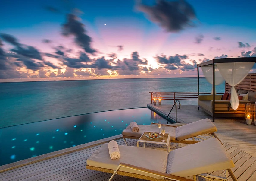 Water Pool Villa at Baros, view 2